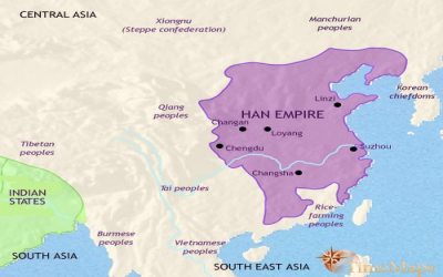 Timemap of the Warring States period of Ancient China