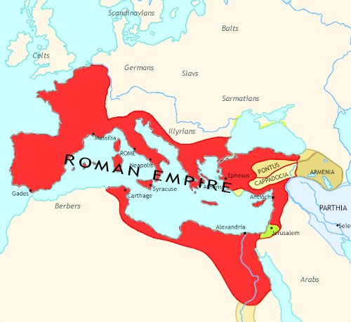 Map of Imperium: the Rise and Fall of an Empire at 1CE