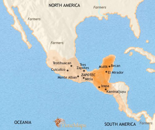 Mayan Civilization Map