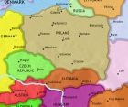 Map of East Central Europe at 2005CE