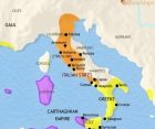 Map of Italy at 500BCE