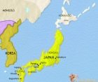 Map of Japan at 1453CE