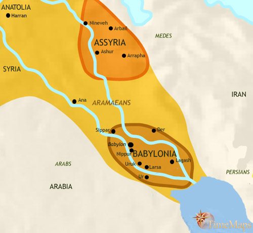 Assyria Civilization And Empire TimeMaps   Mesopotamiairaq1000bc 