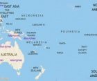 Map of Oceania at 3500BCE