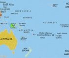 Map of Oceania at 2005CE