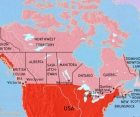 Map of Canada at 1914CE