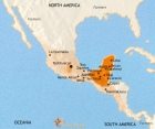 Map of Mexico and Central America at 500CE