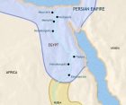 Map of Egypt at 500BCE
