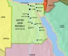 Map of Egypt at 1960CE