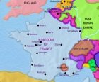 Map of France at 1789CE