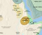 Map of North East Africa at 1215CE