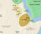Map of North East Africa at 750CE