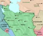 Map of Iran at 1914CE