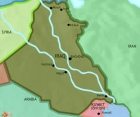 Map of Iraq at 1960CE