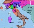 Map of Italy at 1789CE