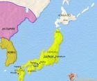 Map of Japan at 1215CE