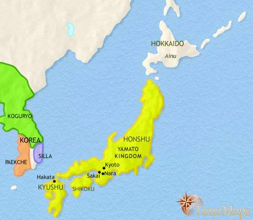 Map of Japan in 1837: Early Nineteenth Century History | TimeMaps