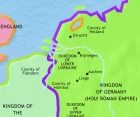 Map of The Low Countries at 979CE