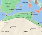 Map of North Africa at 750CE