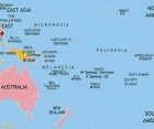 Map of Oceania at 1914CE