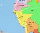 Map of Peru, Ecuador and Bolivia at 1837CE