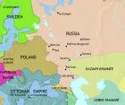 Map of Russia at 1648CE