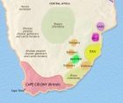 Map of Southern Africa at 1837CE