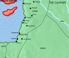 Map of Syria at 750CE