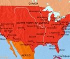 Map of The USA at 2005CE