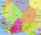 Map of West Africa at 2005CE