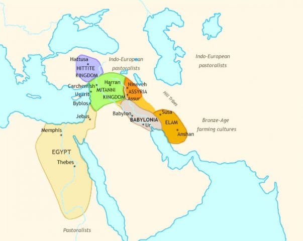 Ancient Middle East 1343 BCE