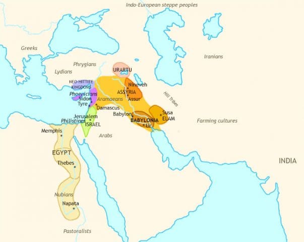 Ancient Middle East 931 BCE
