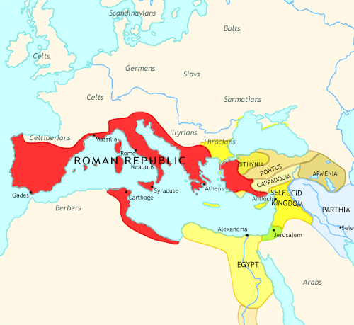 Map of Imperium: the Rise and Fall of an Empire at 100BCE