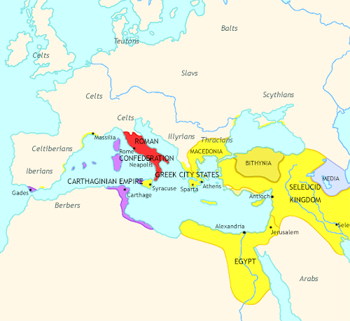Map of Imperium: the Rise and Fall of an Empire at 270BCE