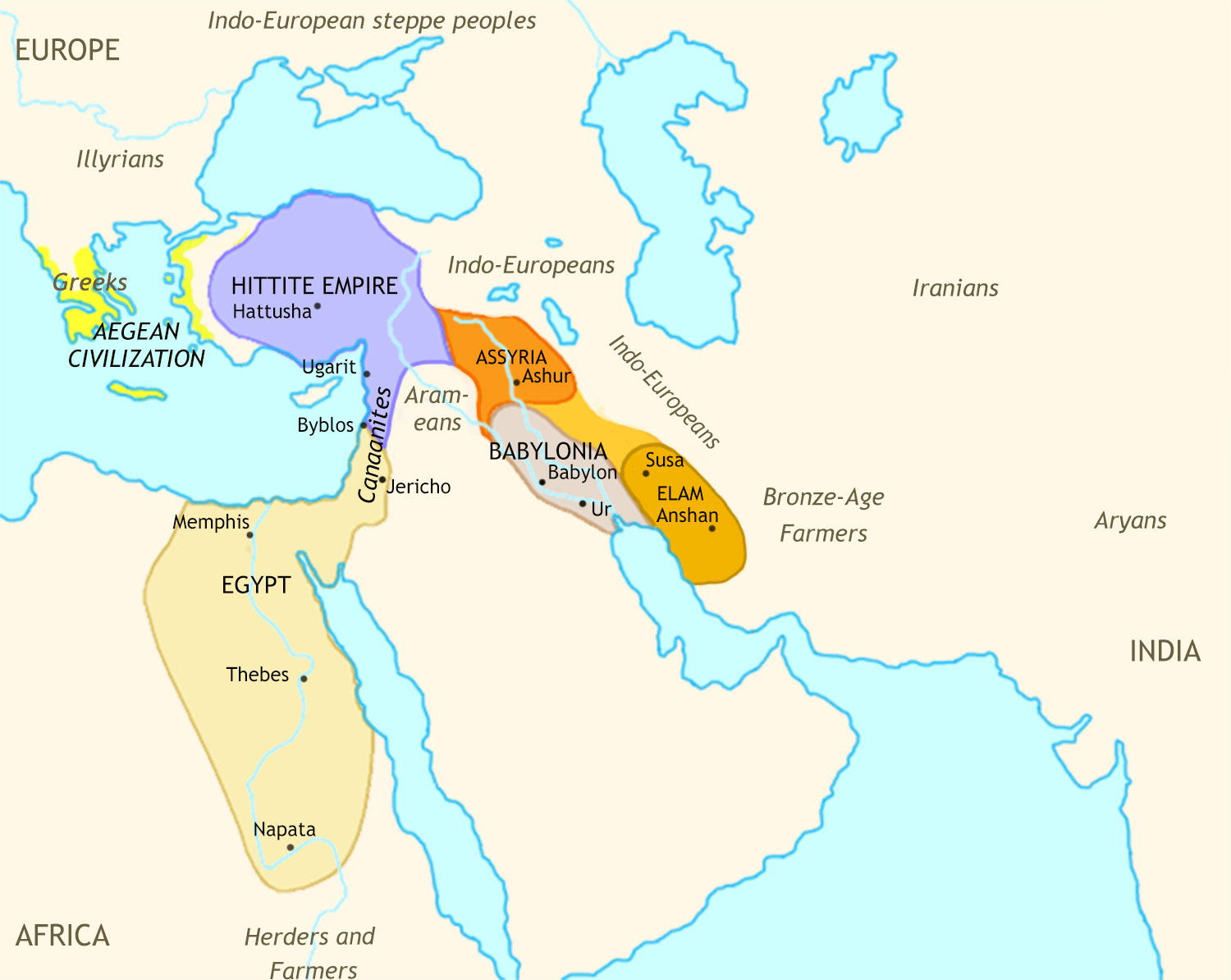 Ancient Middle East 1275 BCE