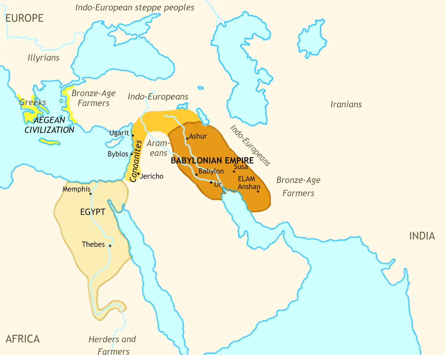 Ancient Middle East 1750 BCE