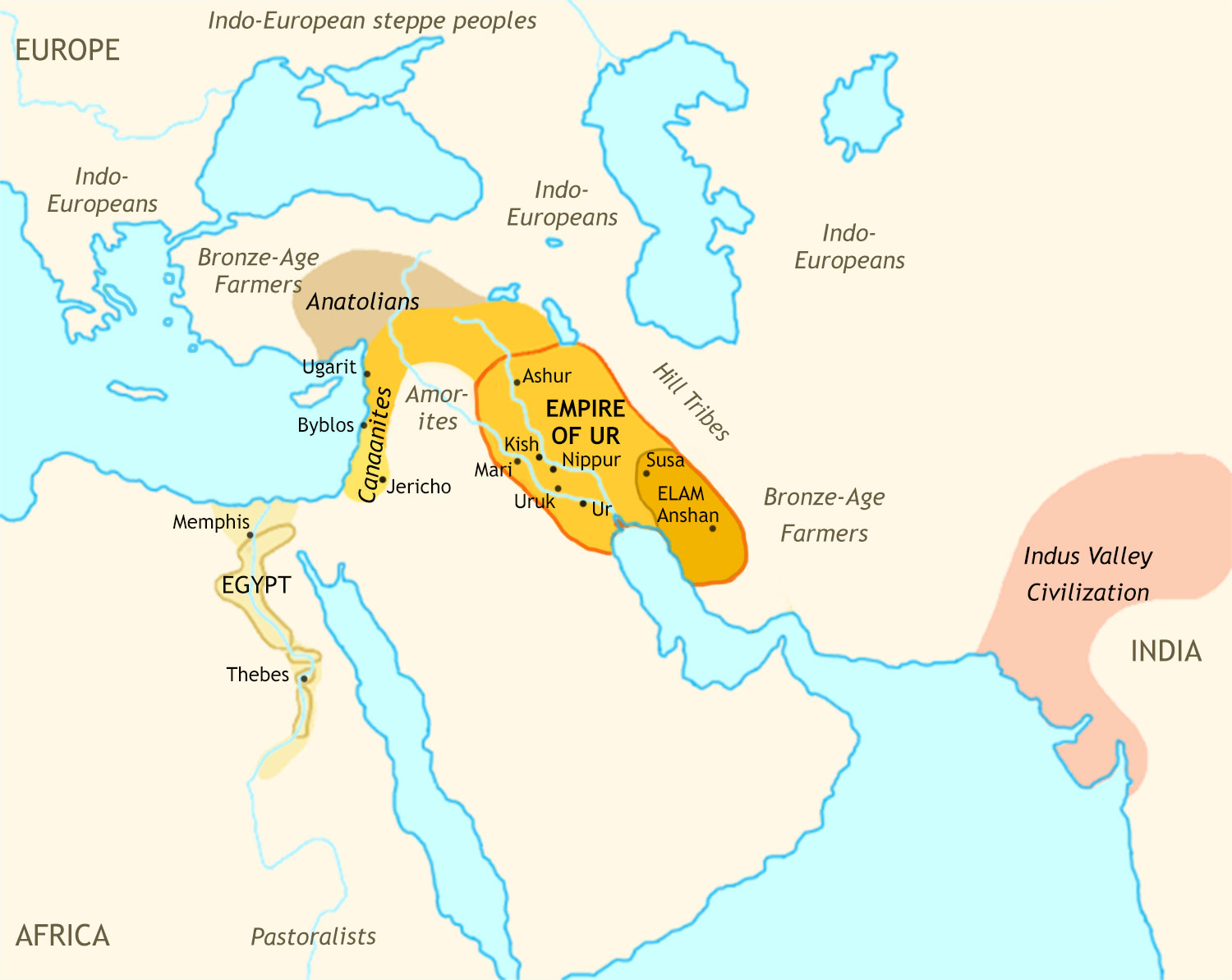 Ancient Middle East 2100 BCE