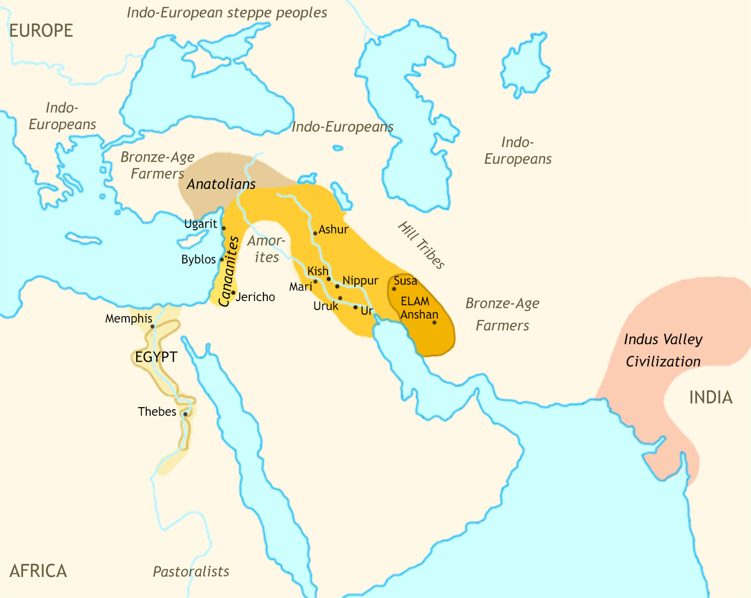 Ancient Middle East 2150 BCE