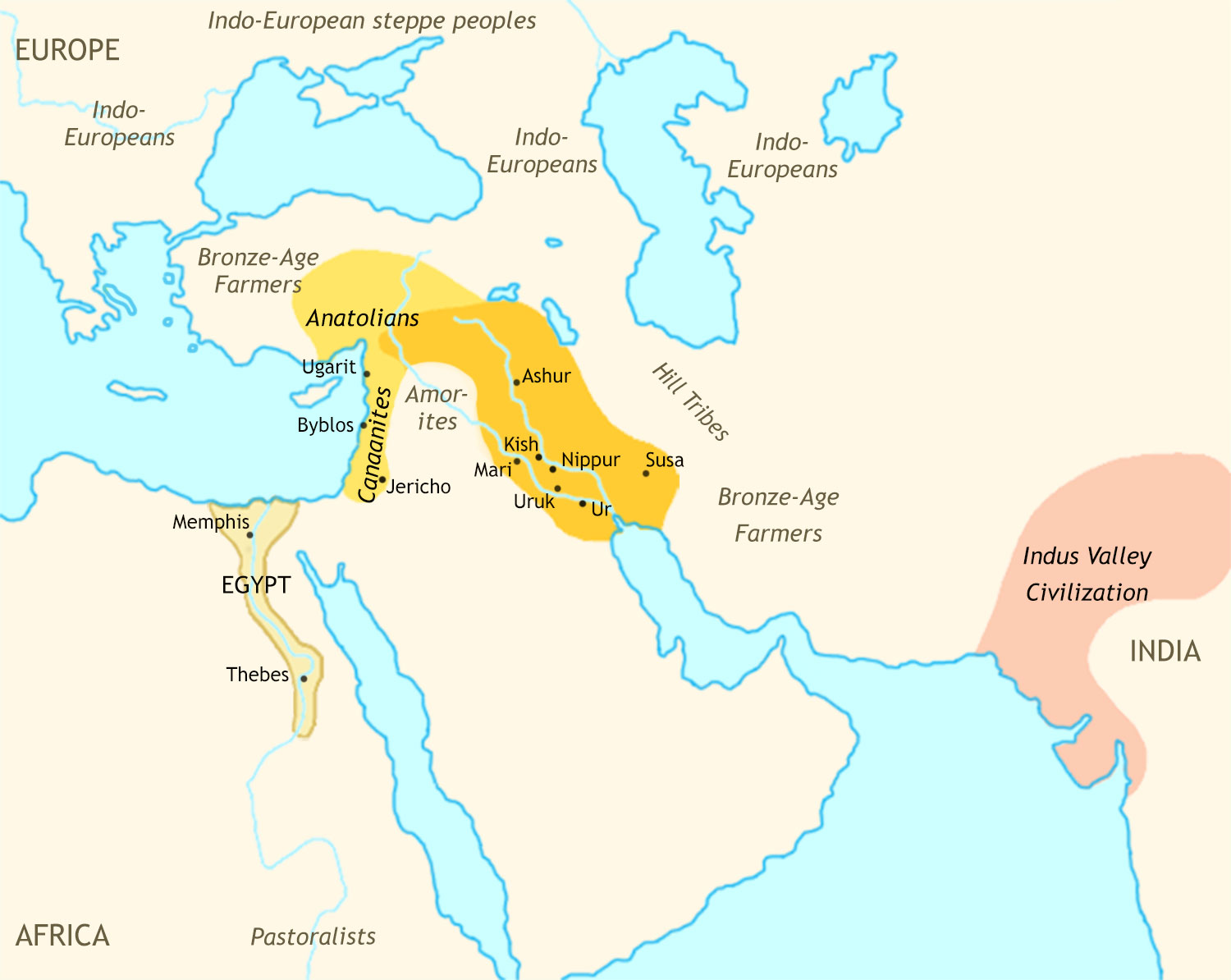 Ancient Middle East 2500 BCE