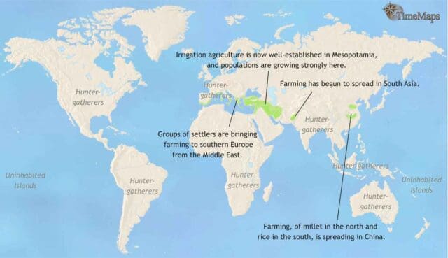 Spread of Farming 6000 BCE