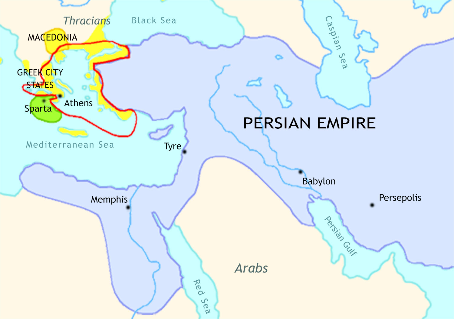 Ancient Greece and Persia 450 BCE