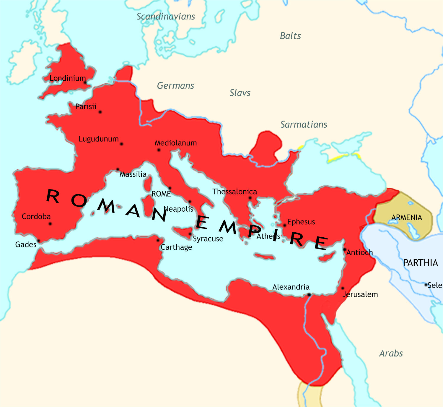 Roman Empire 150 CE