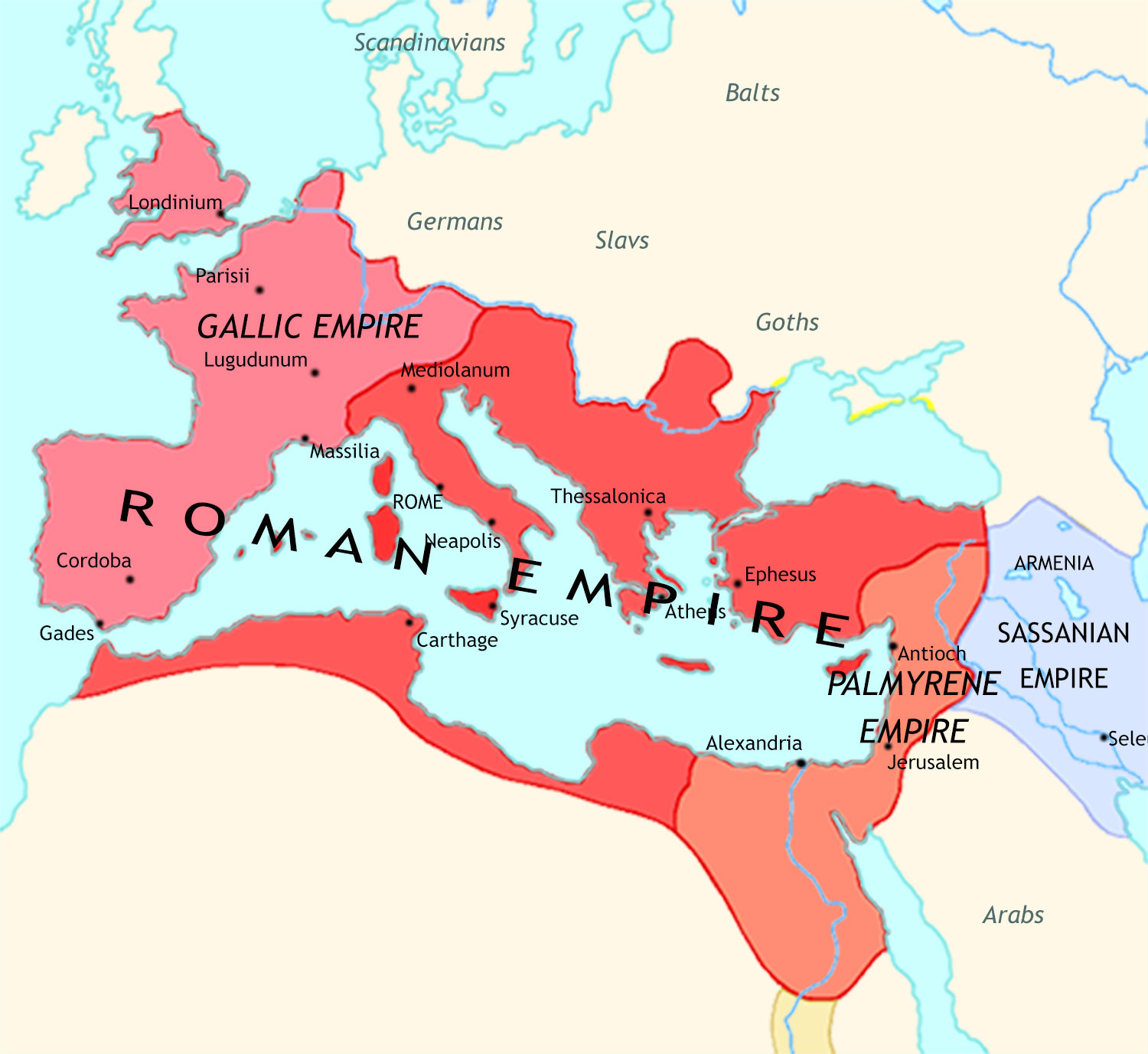 Roman Empire 260 CE