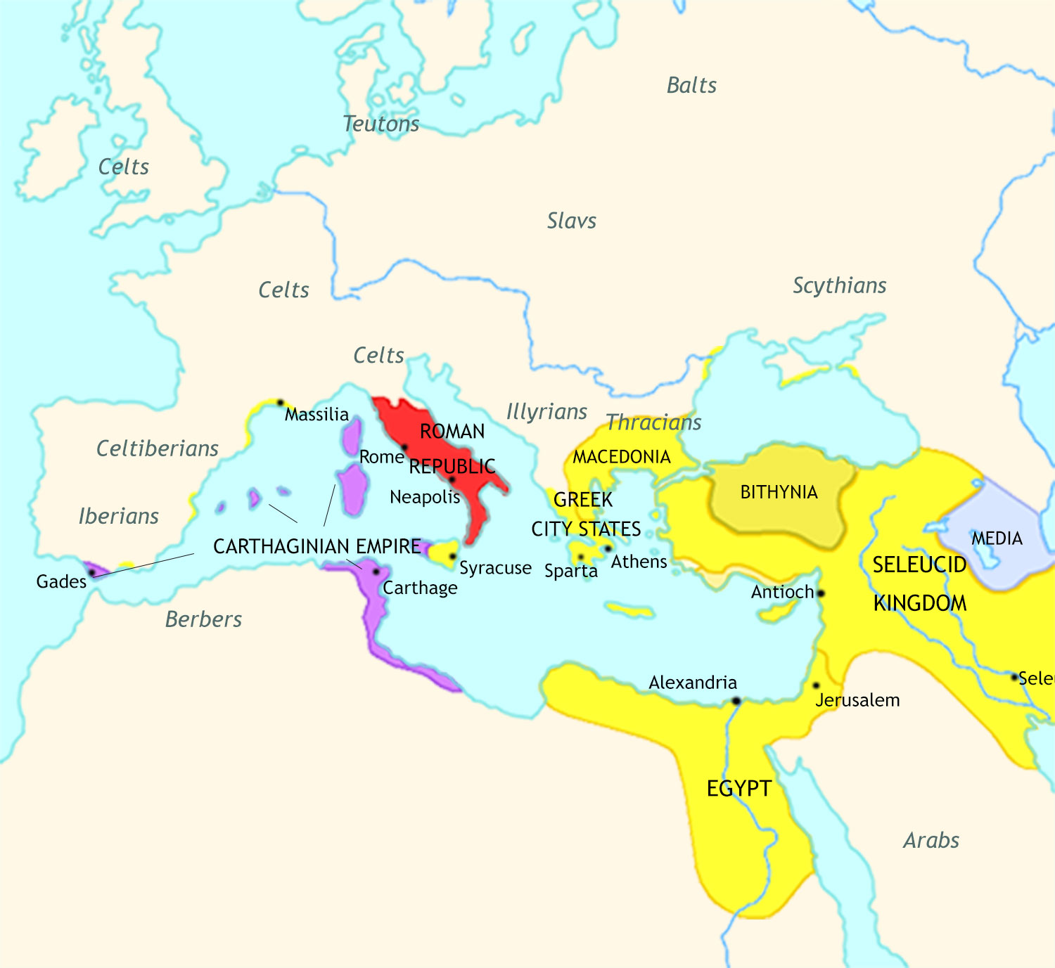 Roman Empire 270 BCE
